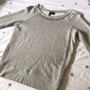 Cynthia Rowley Jewel Neckline Sweater 💎 • Size XS